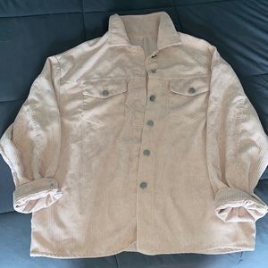 Pale Pink Overall Flannel